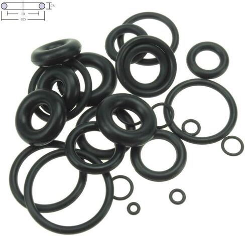 CS 4mm OD12-98mm NBR Rubber O Ring O-Ring Oil Sealing Gasket Automobile(92mm x 4mm 5pcs) in Saudi Arabia
