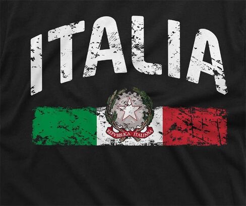 Silk Road Tees Italia T-Shirt Italy Flag Italian Mens Tee Shirt in Saudi Arabia
