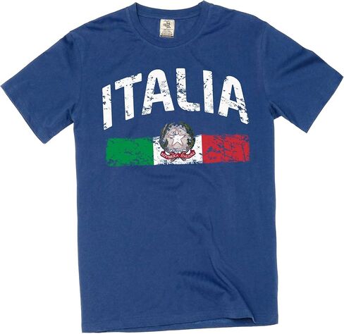 Silk Road Tees Italia T-Shirt Italy Flag Italian Mens Tee Shirt in Saudi Arabia