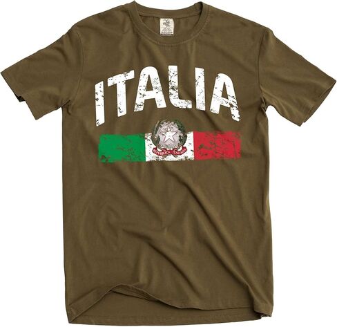 Silk Road Tees Italia T-Shirt Italy Flag Italian Mens Tee Shirt in Saudi Arabia