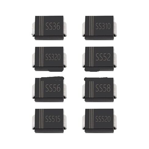 50 قطعة SMB المعدل ديود SS24 SS26 SS34 SS36 SS310 SS315 SS320 SS52 SS54 SS56 SS510 SS520 DO-214AA(SS320 SMB) in Saudi Arabia
