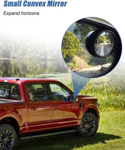 زجاج مرآة ساخن من جانب الركاب مناسب لسيارة Ford F150 2021-2026 F150 Lightning 2022-2026، مرآة رؤية جانبية محدبة مع اكتشاف البقع العمياء استبدال ML3Z17K707D FO1325206 in Saudi Arabia