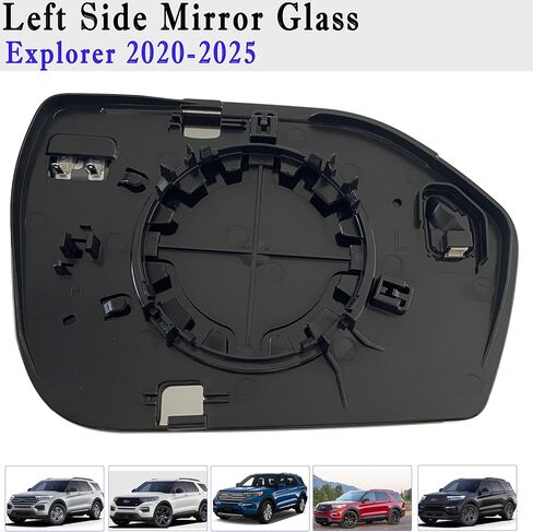 Explorer Driver Side Mirror Glass Compatible with Ford Explorer 2020 2021 2022 2023 2024 2025 Left Mirror Glass Heated BSD with Blind Spot Detection with Backing Plate in Saudi Arabia