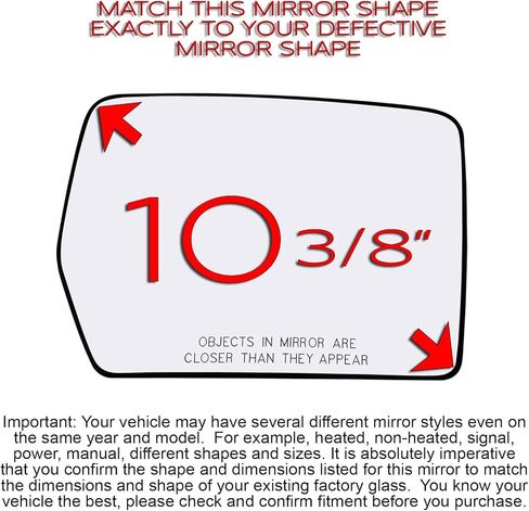 Passenger Side Mirror Glass Replacement For 04-14 Ford F150 F-150 Pickup Truck, 06-08 Lincoln Mark LT Right Door Mirrors Heated Back Plate 30194 4L3Z17K707DA in Saudi Arabia