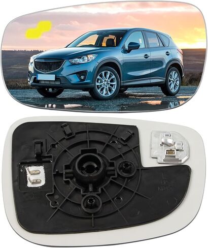 زجاج مرآة ساخن من جانب الركاب مناسب لمازدا CX5 2015-2016 استبدل KA0H-69-1G1، زجاج مرآة الرؤية الخلفية للجانب الأيمن مع بقعة عمياء ولوحة دعم in Kuwait