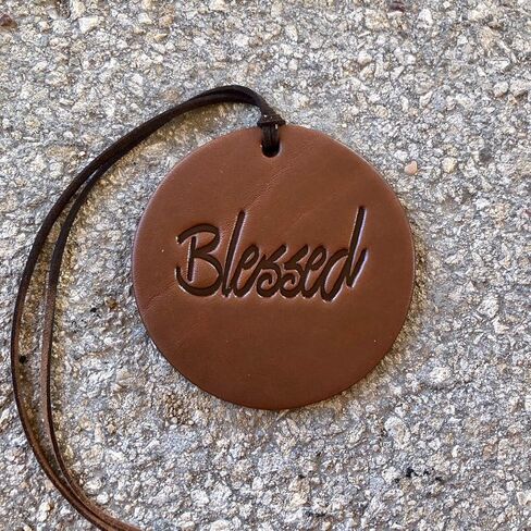 Air Flair | Leather Car Air Freshener | Blessed (Brown, 1) Leather) in Kuwait