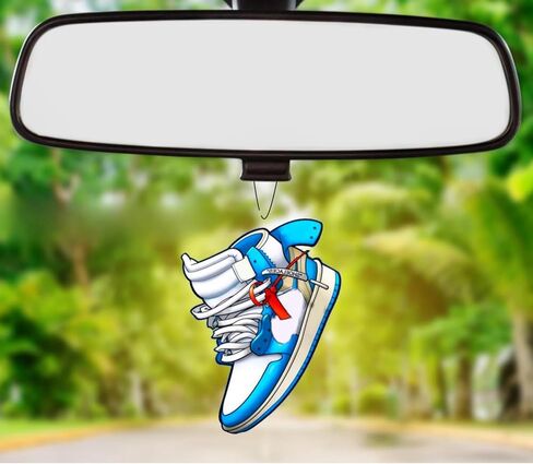 معطر هواء السيارة من روان، حذاء رياضي للنساء والرجال والأطفال - معطرات معلقة للديكور داخل السيارة والمنزل - عبوة من 4 قطع in Kuwait