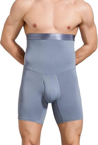 1 pcs Men Tummy Control Shorts, High Waist Slimming Shapewear Body Shaper Leg Underwear Briefs(Grey) in Saudi Arabia