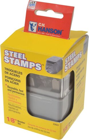 CH Hanson 20683 1/8" Steel Numbers Clam Shell Pack in Saudi Arabia