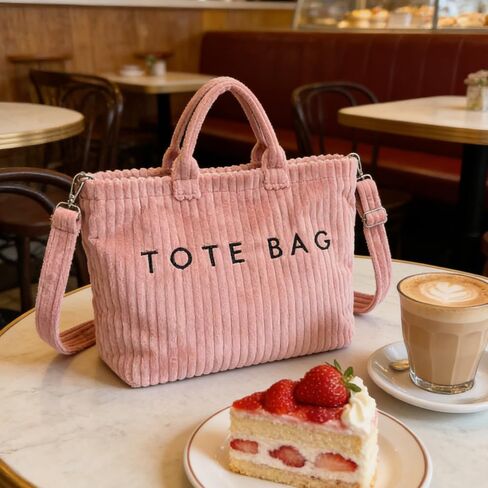 1 Piece Pink Fleece Letter Tote Bag, Casual Handbag, for Women Dating, Shopping, Gift in Saudi Arabia