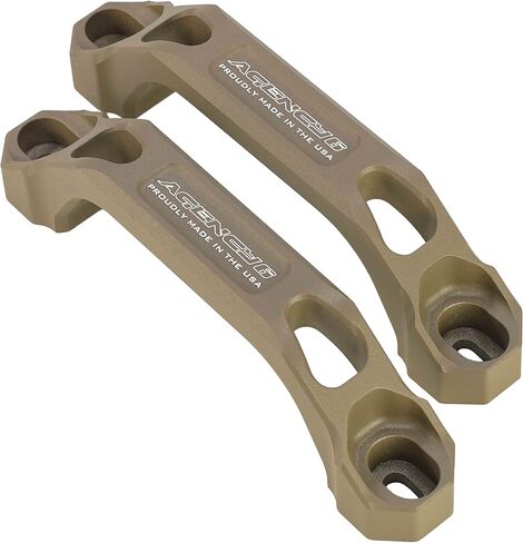 Agency 6 Billet Aluminum Grab Handles, 5.75"-6.25" Mount Holes, Roof Rack Mounted Grab Handles - Pair (Flat Dark Earth) in Kuwait