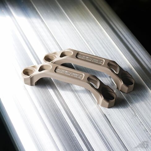 Agency 6 Billet Aluminum Grab Handles, 5.75"-6.25" Mount Holes, Roof Rack Mounted Grab Handles - Pair (Flat Dark Earth) in Kuwait