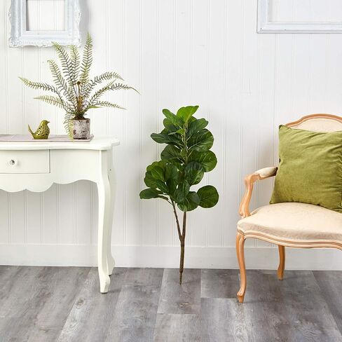 Nearly Natural 3.5ft. Fiddle Leaf Fig Artificial Tree (No Pot) in Saudi Arabia