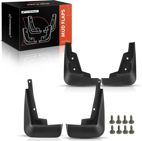 A-Premium Set of 4PCS Mud Flaps Splash Guards Mudguards Mudflaps with Hardware Accessory Compatible with Chevrolet Cruze, 2016-2020, Sedan Only, Black Color, Front and Rear (Driver & Passenger Sides) in Saudi Arabia