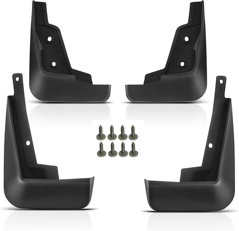 A-Premium Set of 4PCS Mud Flaps Splash Guards Mudguards Mudflaps with Hardware Accessory Compatible with Chevrolet Cruze, 2016-2020, Sedan Only, Black Color, Front and Rear (Driver & Passenger Sides) in Saudi Arabia