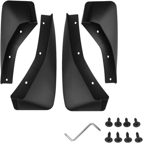 MACHSWON Mud Flaps Fender Splash Guards with Screws, Front Rear Wheel Fender Accessories Compatible with BYD Shark 6 2024-2026, Black, 4 pcs in Saudi Arabia