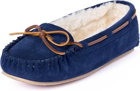 Minnetonka Womens Cally Wide Moccasin in Kuwait