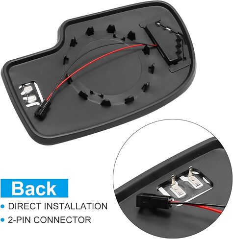Driver Side Heated Mirror Glass Replacement for Cadillac Escalade ESV EXT 2003-2007 Silverado Suburban 1500 Left Heat Mirror Glass Exterior Convex Turn Signal Replace GM1324102 88944391 in Saudi Arabia