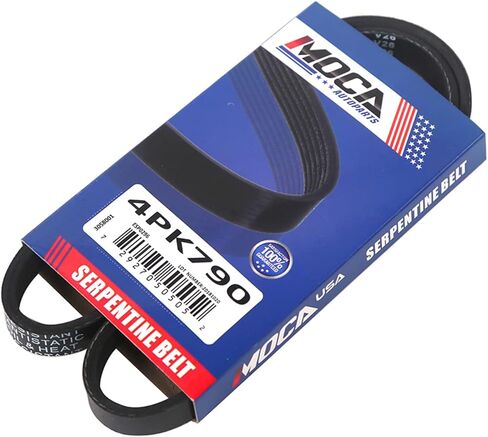 حزام سيربنتين EPDM مناسب 99-01 لسوزوكي فيتارا، 92-96 لـ Acura Integra، 88-93 لـ Honda Civic، 85-89 لـ Toyota MR2، 94-96 لـ Eagle Summit، والمزيد #4PK790 in Saudi Arabia