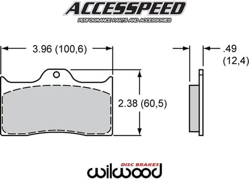 Wilwood 150-8850K BP-10 Metallic Composite Brake Pad Set, Pad #7112 DLII, BDL, FDL in Saudi Arabia