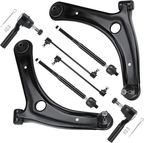 8PCS Front Lower Control Arms for Jeep Patriot Compass 2007-2017, Dodge Caliber 2009-2012, w/Ball Joint Suspension Kit K620066 K620065 K80258 EV80645 ES800408 in Saudi Arabia