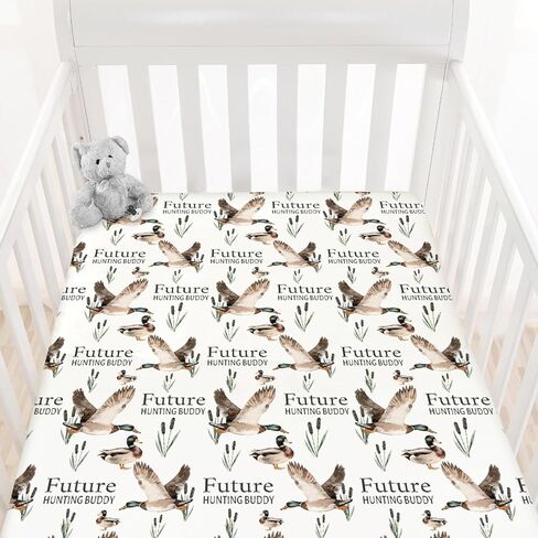 HawSkgFub Safari Jungle African Animals Eucalyptus Leaf Fitted Standard Baby Crib Sheet, Giraffe Lion Tiger Elephant Zebra Toddler Mattress Cover, Soft Stretchy Nursery Bed Sheets Kids Gift 52" x 28" in Kuwait