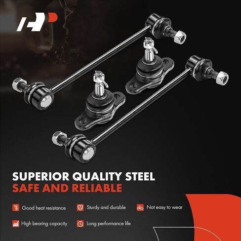 A-Premium Set of 8, Front Sway Bar Link, Lower Ball Joint, Inner & Outer Tie Rod End, Compatible with Kia Sportage 2005-2010, Hyundai Tucson 2005-2009 in Saudi Arabia