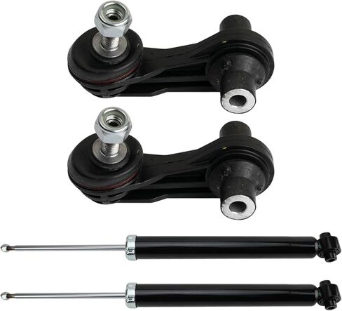 TRQ Rear Suspension Kit Shock Absorber Sway Bar Stabilizer Link Compatible with 15-20 Audi 15-21 Volkswagen in Saudi Arabia