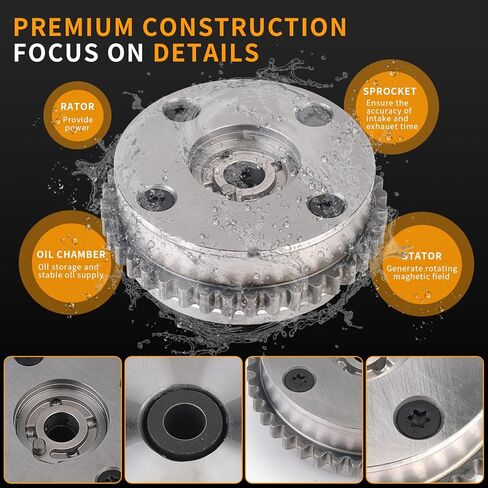 4PCS Intake & Exhaust Camshaft VVT Sprocket Compatible with Chevy Equinox Impala/GMC Canyon Acadia/Cadillac ATS CTS/Buick Enclave 3.0L 3.6L 2006-2017 Replaces # 12624464 12626160 12626161 in Kuwait