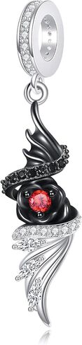 MONGAS Gothic Charms 925 Sterling Silver Angel Devil Charms Demon Angel Wings Dangle Gothic Jewelry Valentines Day Gifts for Mom Women in Saudi Arabia