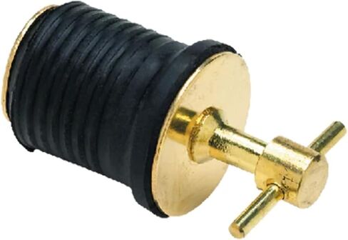 Seachoice Twist-Turn 1.25 in. Marine Boat Brass Drain Plug in Kuwait