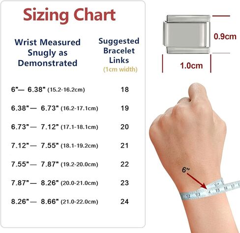 papasgix Custom Italian Charm Bracelet Charms Silver Set 10 Personalized Stainless Steel Charm Brascelets 9mm Assorted Italian Charms Bracelet Links Handmade DIY Jewelry Flowers Words Moon Pink in Kuwait