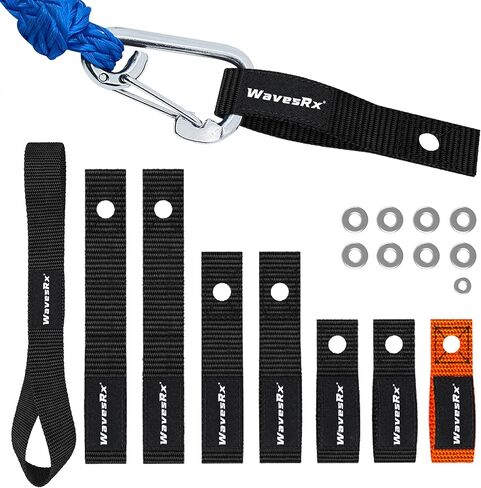 WavesRx Soft Loops Jet Ski Cleats (7PK) | Quick & Secure Anchor Points for Docking Bumpers & Fenders, Anchoring Line & Bungee Dock Rope | A Must-Have Accessory for Your WaveRunner, Seadoo & Other PWC in Kuwait