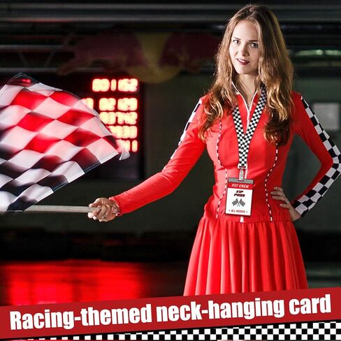 30 مجموعة من بطاقات مرور VIP للسباقات، بطاقات شارة VIP من مادة PVC مع حبال سباق مربعة باللونين الأبيض والأسود لتزيين حفلات السباق وحفلات الألعاب ومستلزمات حفلات أعياد الميلاد وملحقات تمرير خلف الكواليس in Kuwait