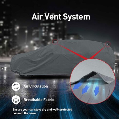 Ultimum Series Car Cover for Jeep TJ 1997-2006 SUV 2-Door All Weather Protection Semi Custom Fit Full Coverage Dust, Sun, Snow, Rain, Hail Protection Indoor/Outdoor in Saudi Arabia