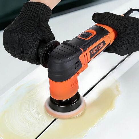 VEVOR Car Buffer Polisher, 1.2"/2"/3" Rotary Polisher Buffer, 600W 6 Variable Speeds 1000-4500RPM Car Polisher Waxer Kit for Cars Detailing, Waxing, Polishing, Scratch Removal in Saudi Arabia
