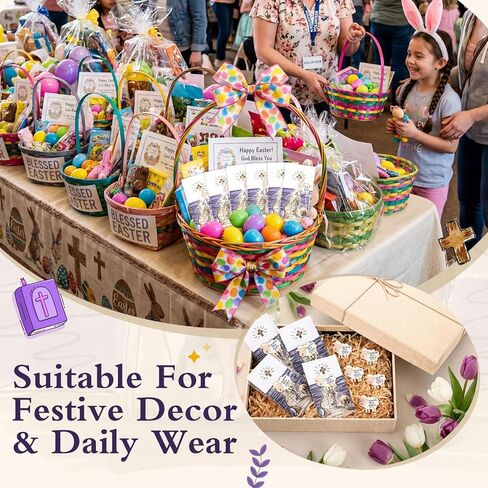30 Sets Easter Christian Gift Sets Jesus Lamb Pins Bulk with Bible Verse Card Religious Sheep Brooch Gifts for Baptism Basket Stuffers First Communion Easter Christening Passover Supplies in Saudi Arabia