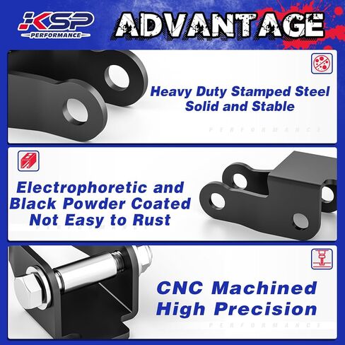KSP 4"-6" Shock Extenders Fit Silverado Sierra 1500, Shock Extension Kit for 1999-2006 Chevy Silverado GMC Sierra 1500 All Cabs, Rear Lowering Shock Mount Drop Shock Brackets in Saudi Arabia
