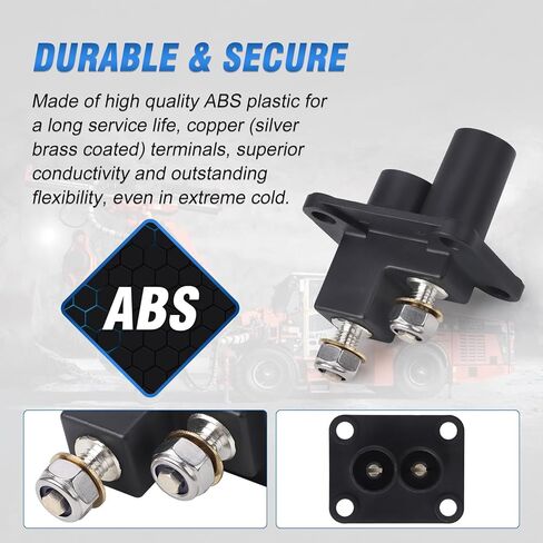 8JB 177 305-001 (8JB177305001) Remote Emergency Start Terminal Plug Kit, Black ABS Plastic, for Mining/Truck/Construction Equipment in Kuwait