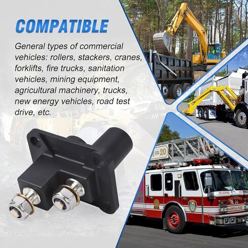 8JB 177 305-001 (8JB177305001) Remote Emergency Start Terminal Plug Kit, Black ABS Plastic, for Mining/Truck/Construction Equipment in Kuwait