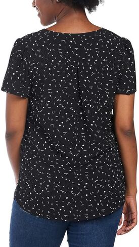 Hilary Radley Ladies' Printed Blouse (M, Black) in Kuwait