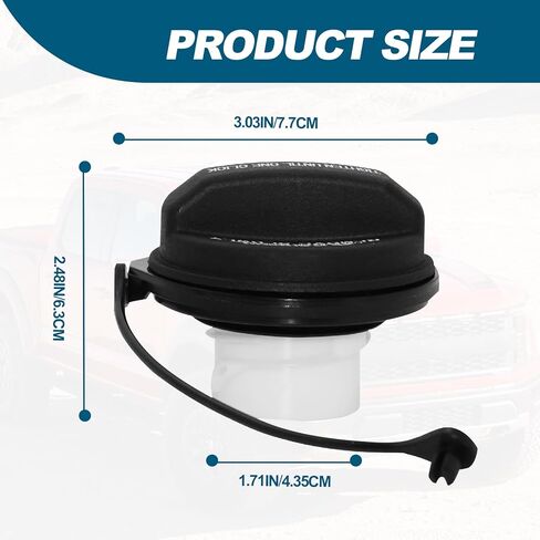 Gas Cap, Fuel Cap Fit for Kia Amanti Cadenza Forte 0ptima Soul Spectra Sorento Sportage Sedona Rio, for Hyundai Accent Elantra Genesis Sonata Santa Fe Tucson Azera Ioniq, Replace 31010-3L600U in Kuwait