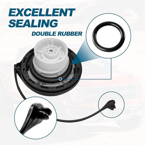 Gas Cap, Fuel Cap Fit for Kia Amanti Cadenza Forte 0ptima Soul Spectra Sorento Sportage Sedona Rio, for Hyundai Accent Elantra Genesis Sonata Santa Fe Tucson Azera Ioniq, Replace 31010-3L600U in Kuwait