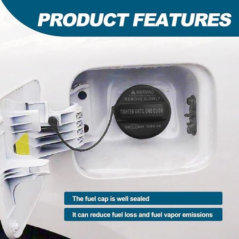 Gas Cap, Fuel Cap Fit for Kia Amanti Cadenza Forte 0ptima Soul Spectra Sorento Sportage Sedona Rio, for Hyundai Accent Elantra Genesis Sonata Santa Fe Tucson Azera Ioniq, Replace 31010-3L600U in Kuwait