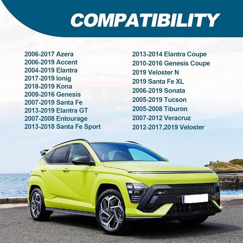 Gas Cap, Fuel Cap Fit for Kia Amanti Cadenza Forte 0ptima Soul Spectra Sorento Sportage Sedona Rio, for Hyundai Accent Elantra Genesis Sonata Santa Fe Tucson Azera Ioniq, Replace 31010-3L600U in Kuwait