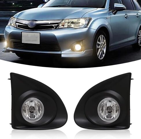 Fog Light For Toyota Corolla Axio Fielder 2013 2014 2015 Front Bumper Driving Fog Lamps Assembly For Axio Replacement Halogen Bulb With Bezel + Switch + Wiring Harness in Kuwait