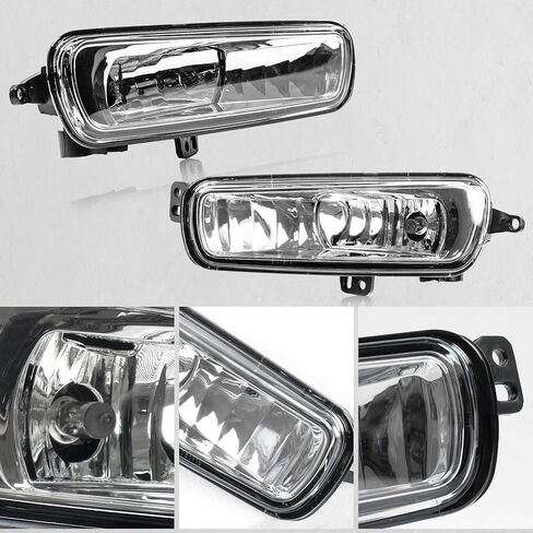Fog Lights Compatible with Ford Focus S SE ST Titanium 2015-2018/ Focus SEL 2017-2018 F1EZ15200A F1EZ15201A Clear Lens Front Bumper Driving Fog Lamp Accessories in Saudi Arabia