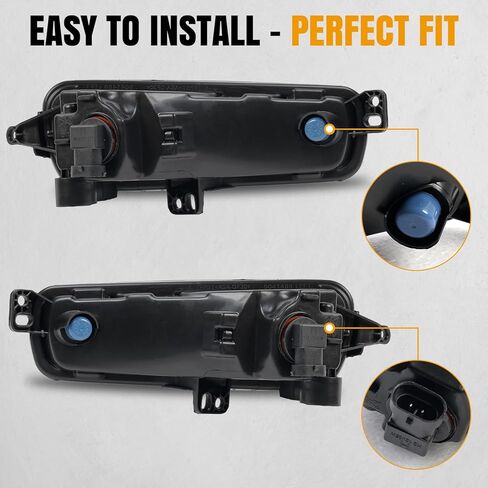 Fog Lights Compatible with Ford Focus S SE ST Titanium 2015-2018/ Focus SEL 2017-2018 F1EZ15200A F1EZ15201A Clear Lens Front Bumper Driving Fog Lamp Accessories in Saudi Arabia