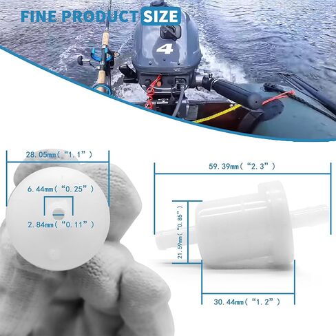 68T-24251-01-00 فلتر الوقود البحري المضمن متوافق مع Yamaha Outboards 2001-Newer F4 F6 F8 T8 F9.9 T9.9G 4 قطعة in Saudi Arabia
