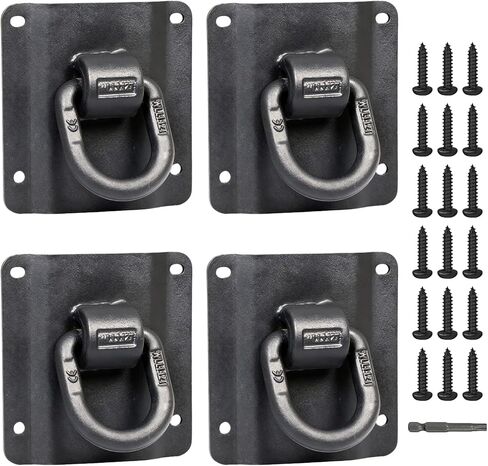 4 عبوات مرساة ربط للأسفل للشاحنة شديدة التحمل من ملحقات الشاحنة متوافقة مع 2015-2025 Ford F150 F250 F350 استبدال # FL3Z-99000A64-B & FL3Z-9928408-AB in Kuwait